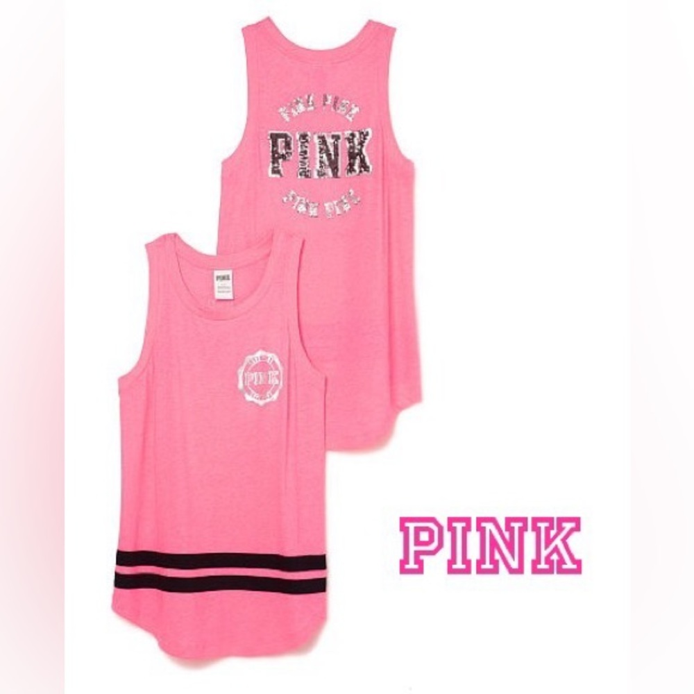 Victoria's Secret Top - Pink with Black Accents